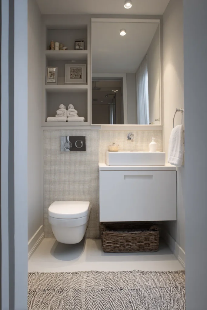 Small Bathroom Design That Opens Space