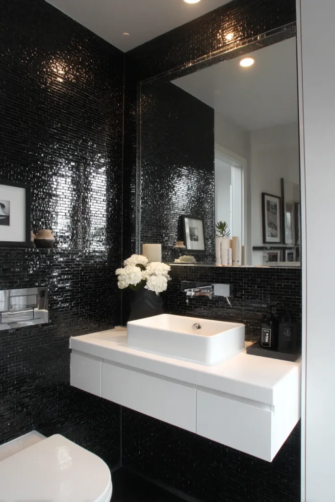Small Black and White Bathroom Ideas That Maximize Space