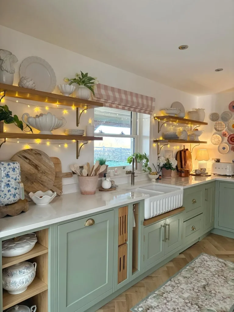 Swap Upper Cabinets for Open Shelves