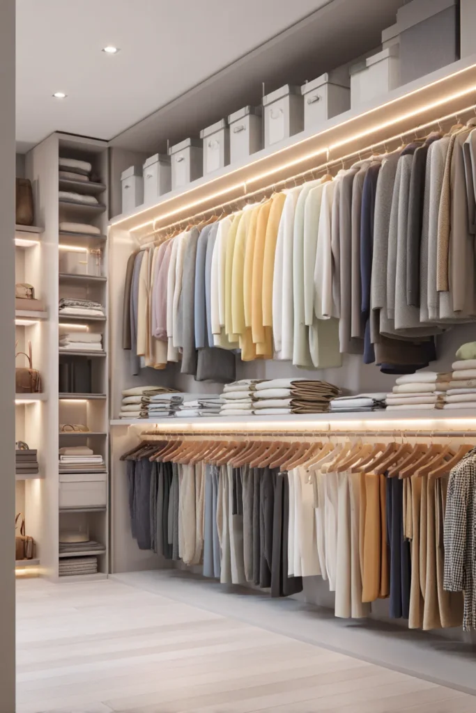 Use a Color Coded Wardrobe System