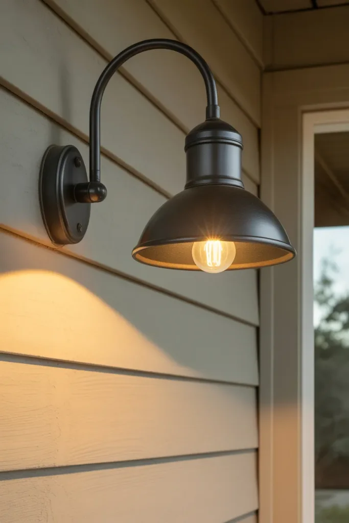 Gooseneck Barn Light for Entryways