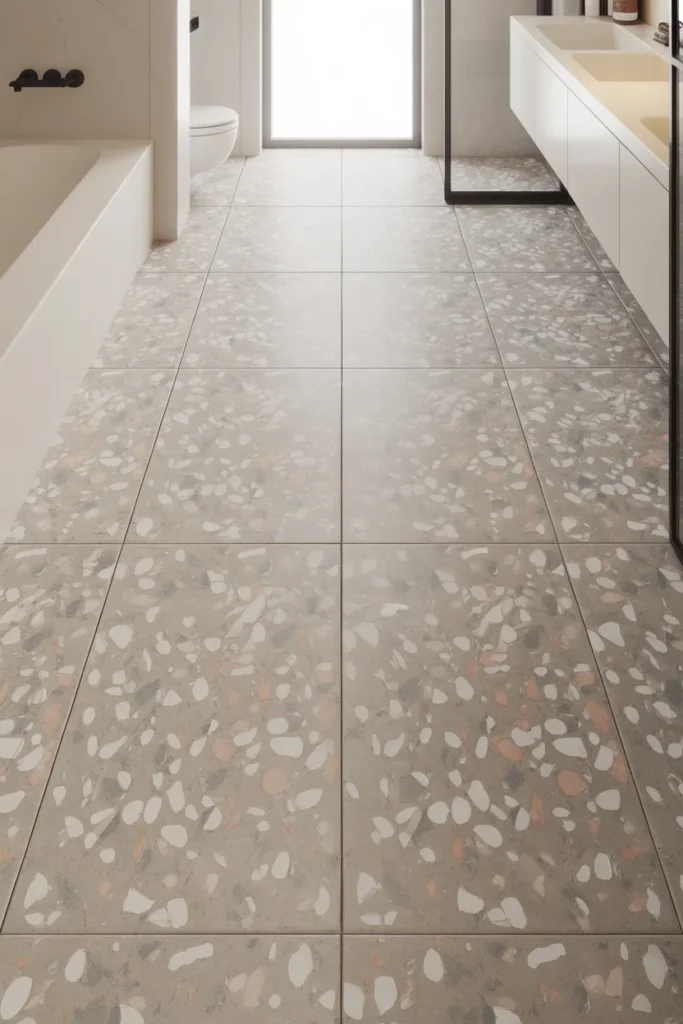 Trend 10. Terrazzo Tiles – But Large Format