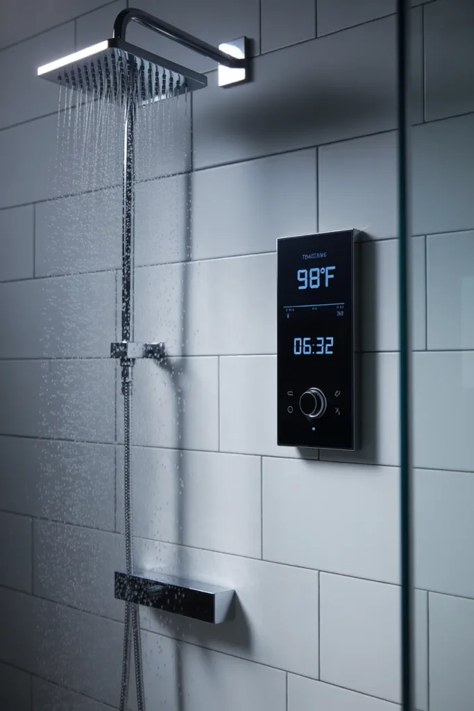 Trend 11. Digital Shower Controllers with No Knobs